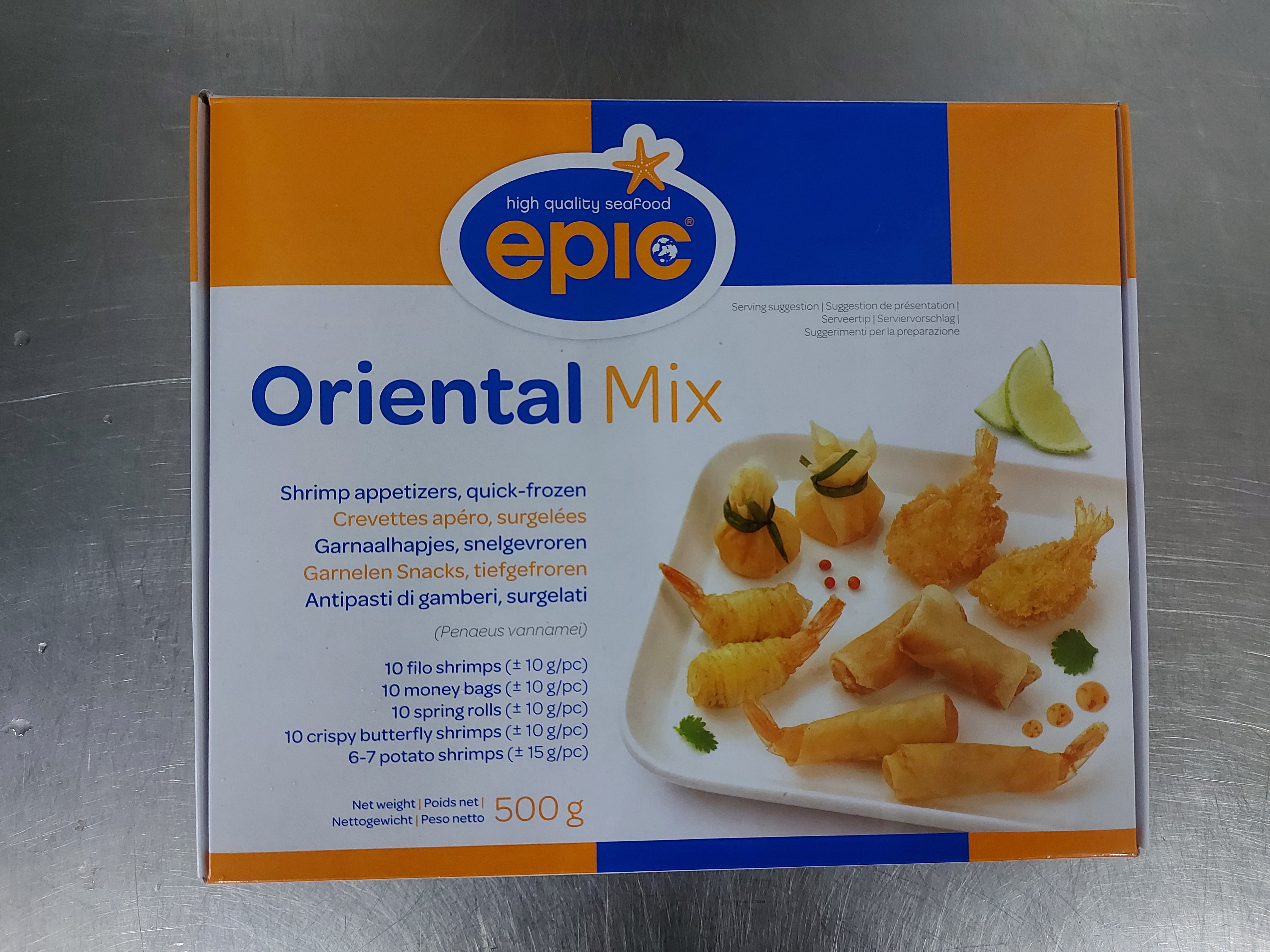 Oriëntal fingerfood mix 0,5 kg